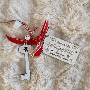 Festive Santa's Magic Key with Red Ribbon